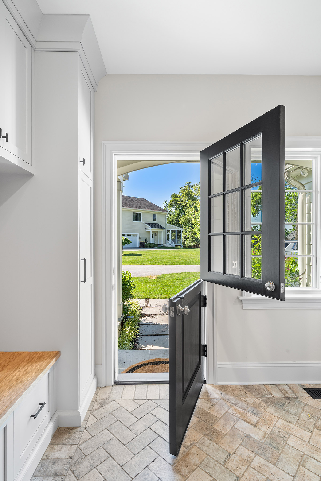 Domers Construction - Integrated and transformed unfinished garage and basement into indoor play area, mudroom, home gym, home brew bar, office, bathroom and bedroom